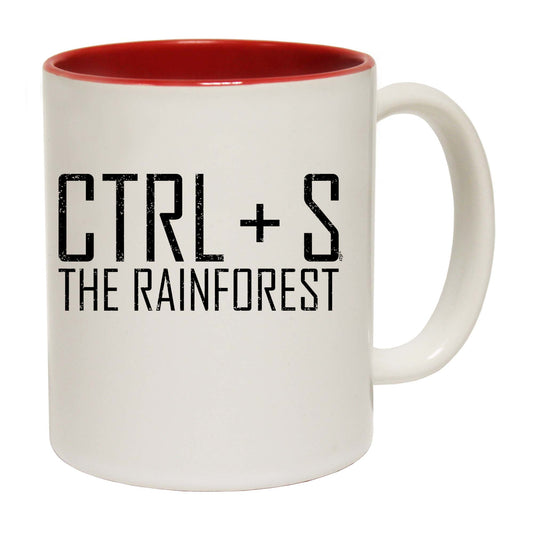 Ctrl S Save The Rainforest - Funny Coffee Mug