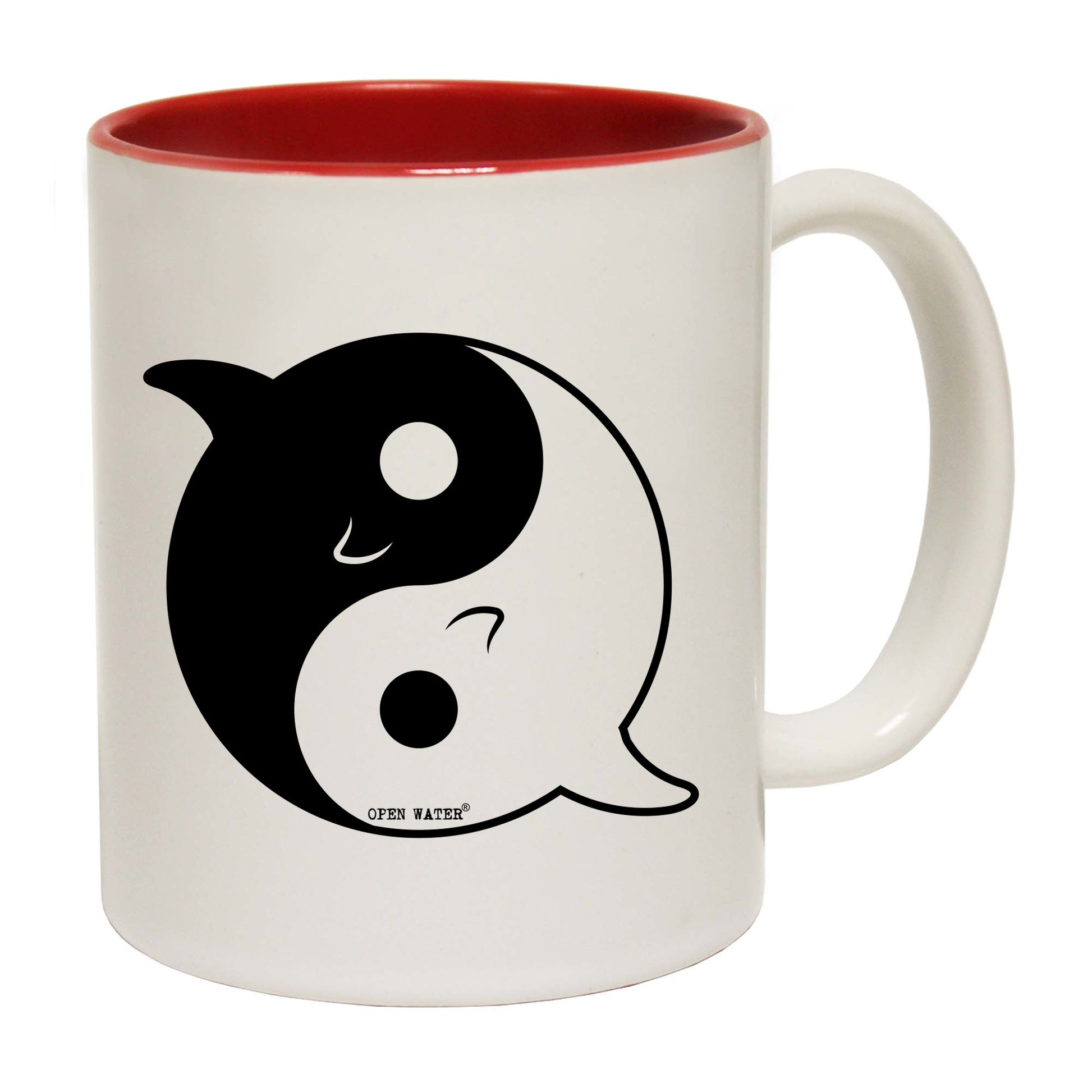 Ow Dolphin Yin Yang - Funny Coffee Mug