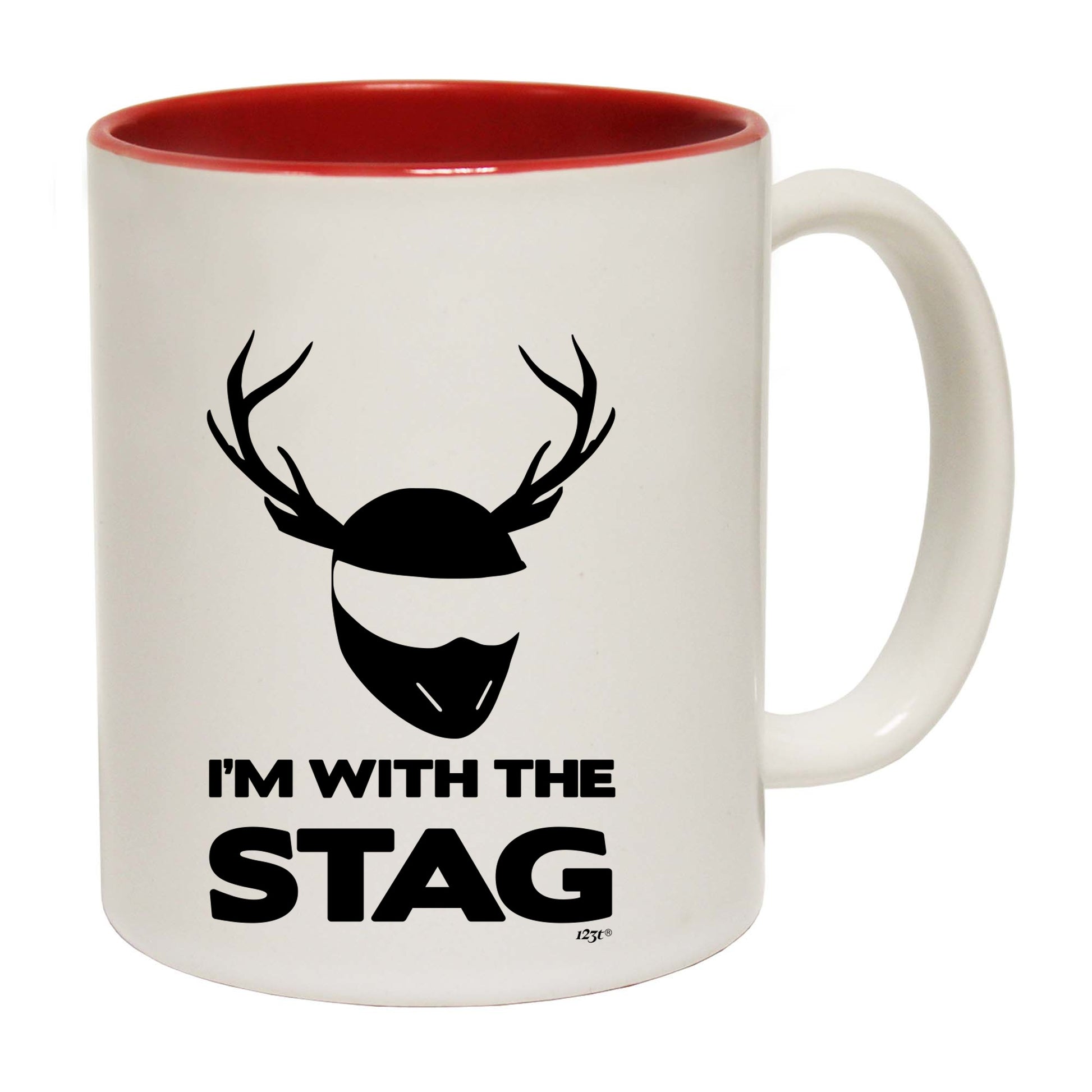 Im With The Stag Solid - Funny Coffee Mug