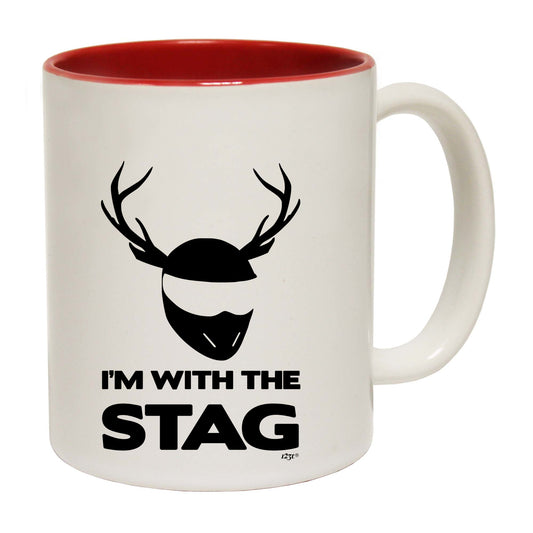 Im With The Stag Solid - Funny Coffee Mug