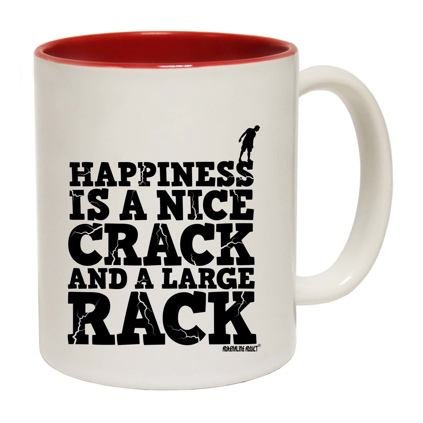 Aa Happiness Is A Nice Crack - Funny Coffee Mug