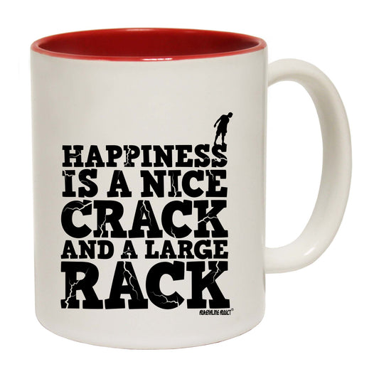 Aa Happiness Is A Nice Crack - Funny Coffee Mug