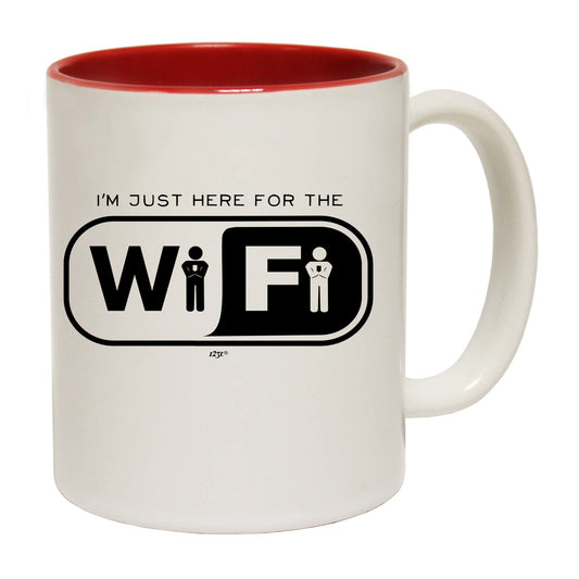 Im Just Here For The Wifi - Funny Coffee Mug
