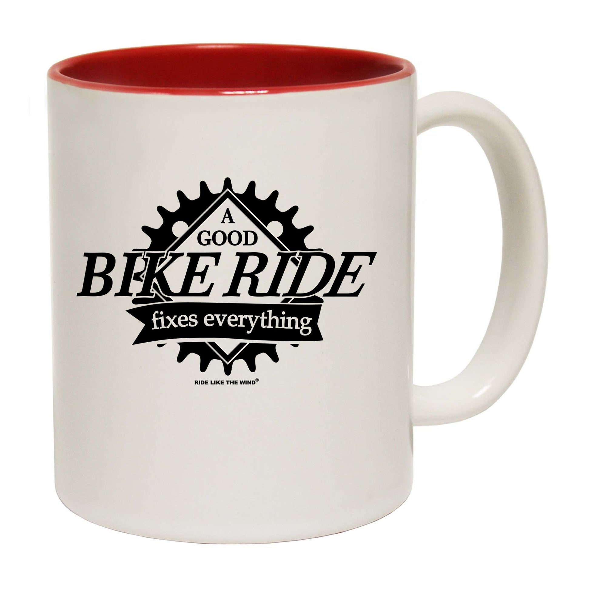 Rltw A Good Bike Ride Fixes Everything - Funny Coffee Mug