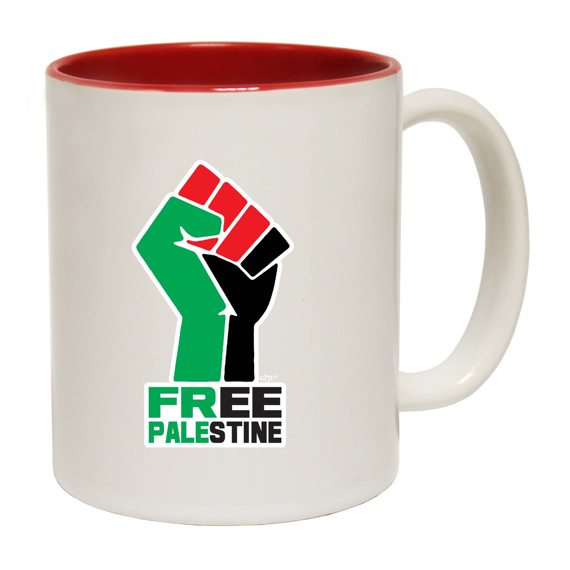 Free Palestine Fist - Funny Coffee Mug