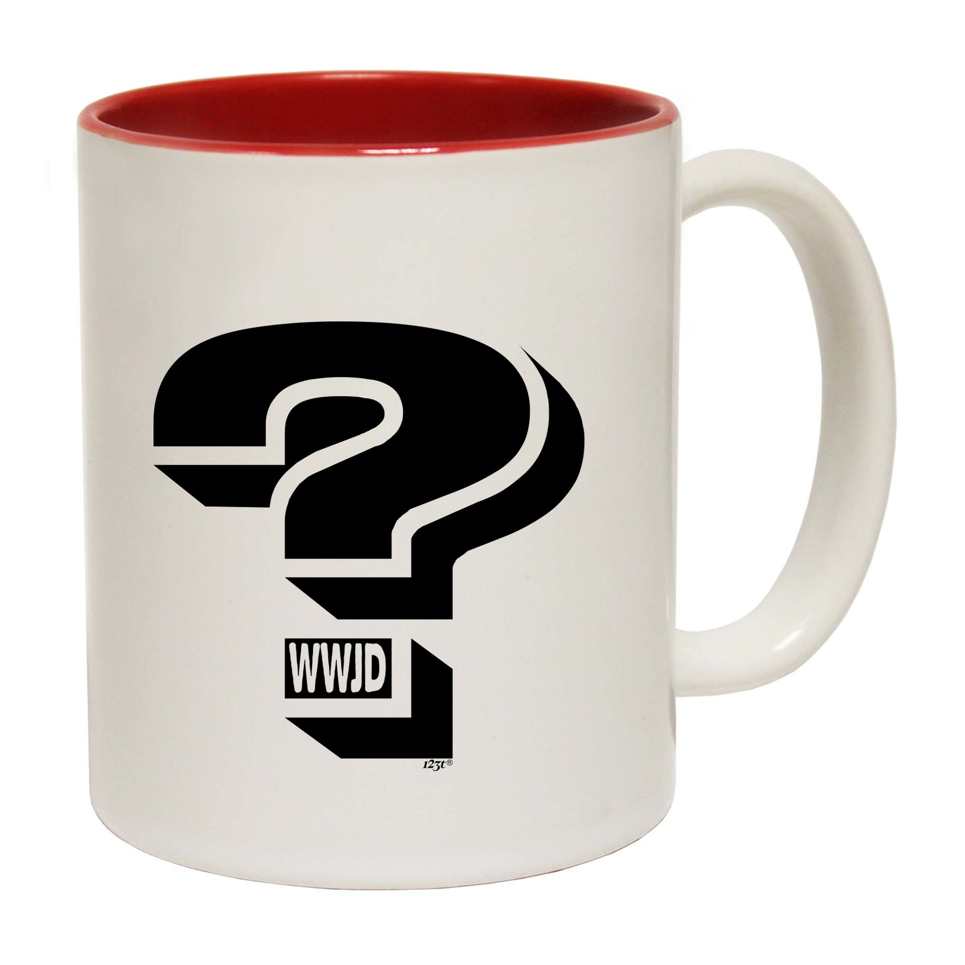 What Would Jesus Do Question Mark - Funny Coffee Mug