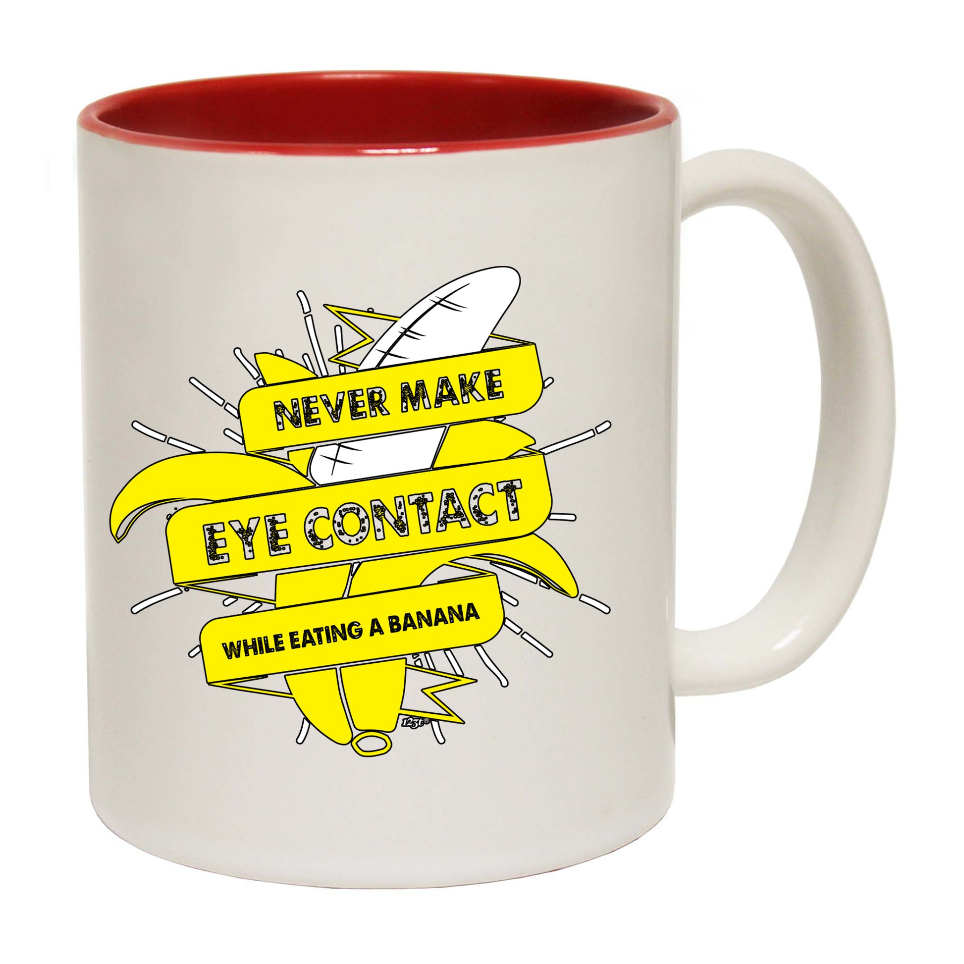 Never Eye Contact While Eating A Banana - Funny Coffee Mug