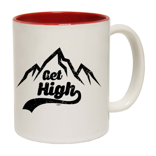 Get High Snow Mountains - Funny Coffee Mug