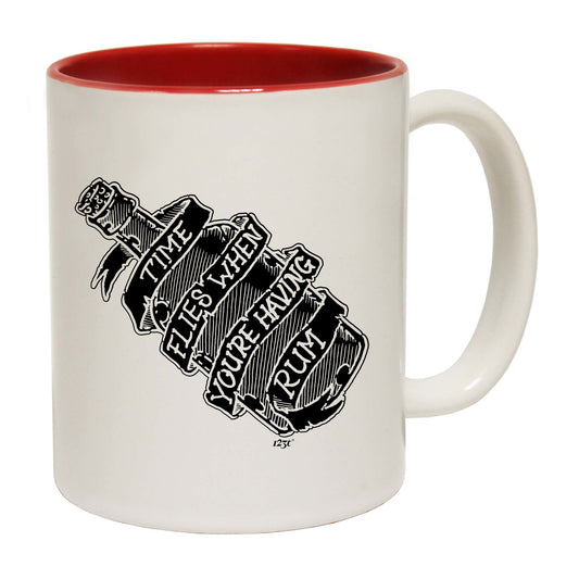 Time Flies When Your Having Rum - Funny Coffee Mug