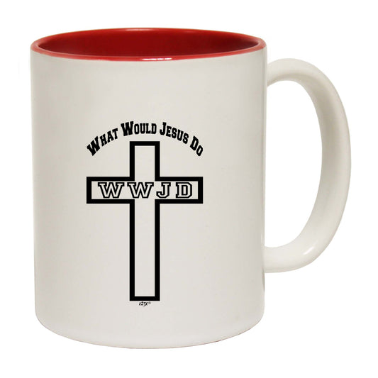 What Would Jesus Do Cross - Funny Coffee Mug
