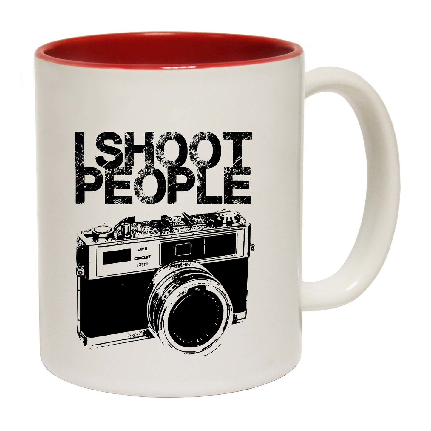 Shoot People White - Funny Coffee Mug