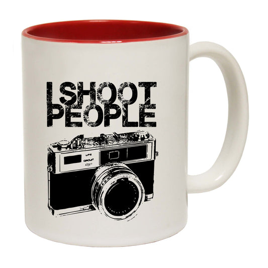 Shoot People White - Funny Coffee Mug