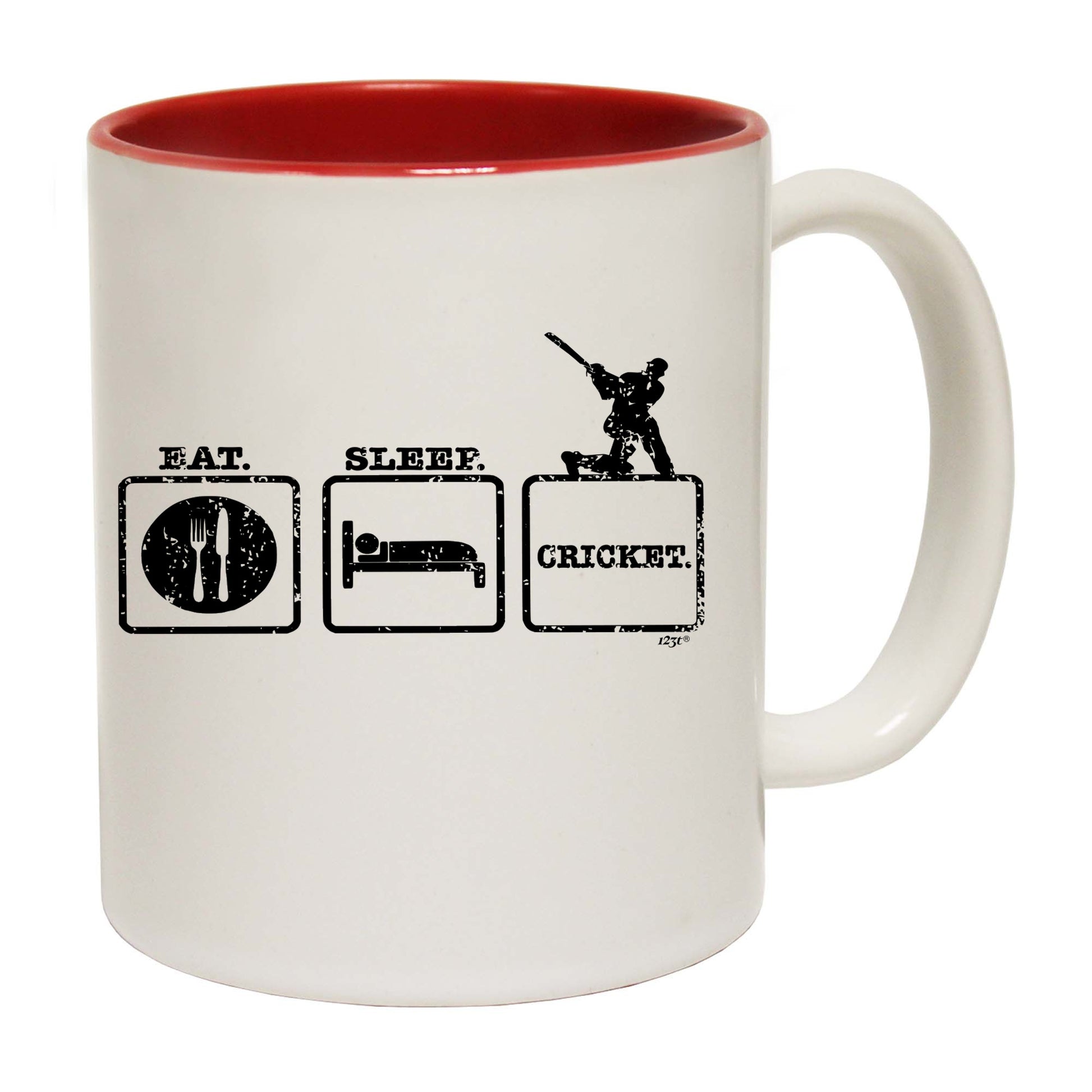 Eat Sleep Cricket - Funny Coffee Mug