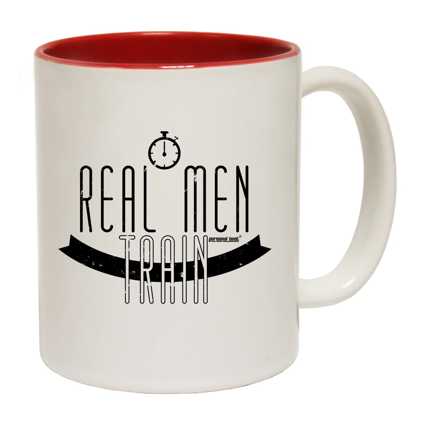 Pb Real Men Train - Funny Coffee Mug