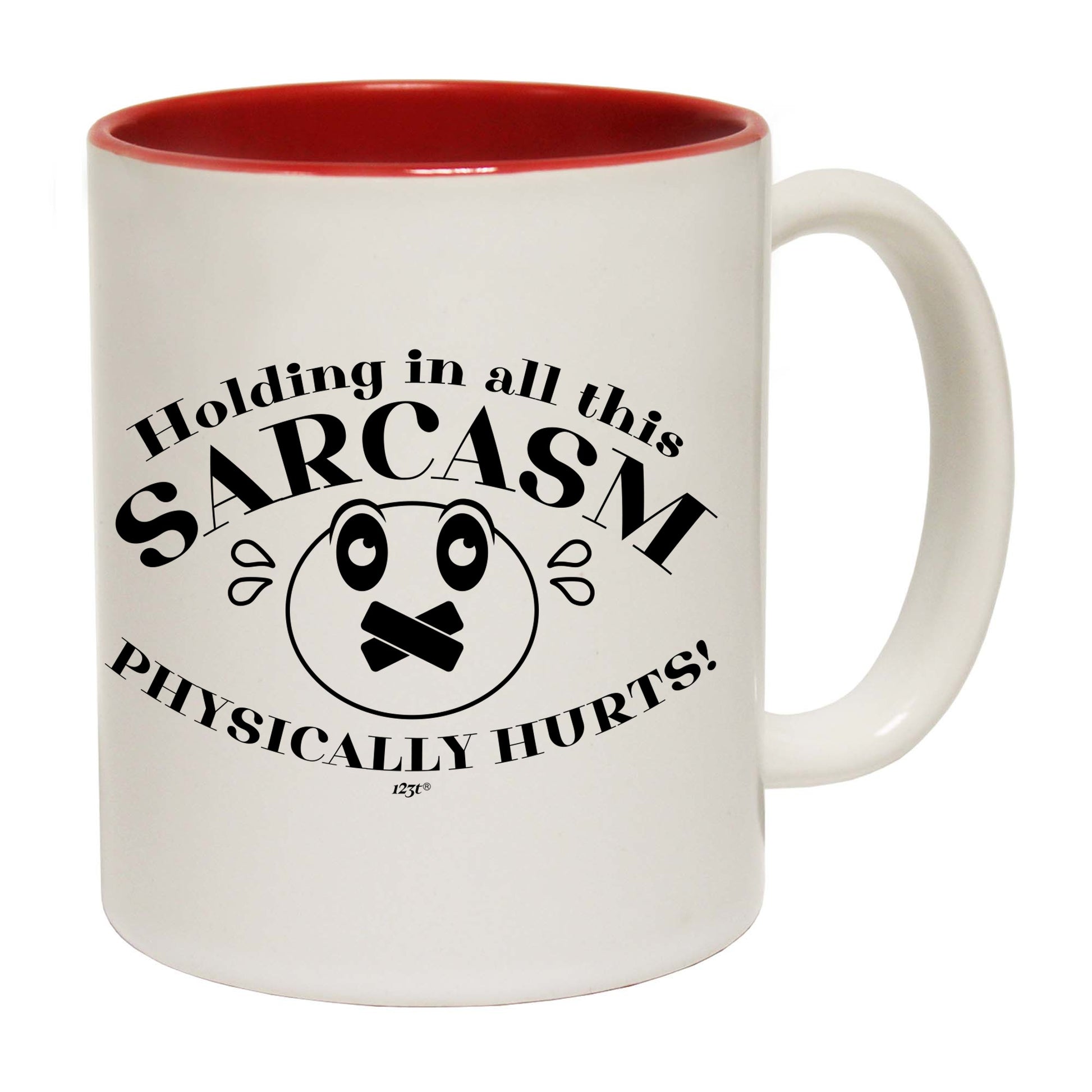 Holding In All This Sarcasm - Funny Coffee Mug