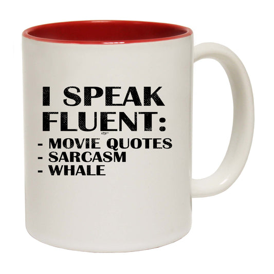 Speak Fluent Movie Quotes Sarcasm Whale - Funny Coffee Mug