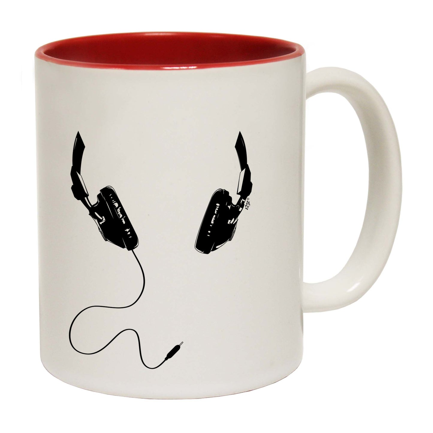 Headphones Around Neck - Funny Coffee Mug