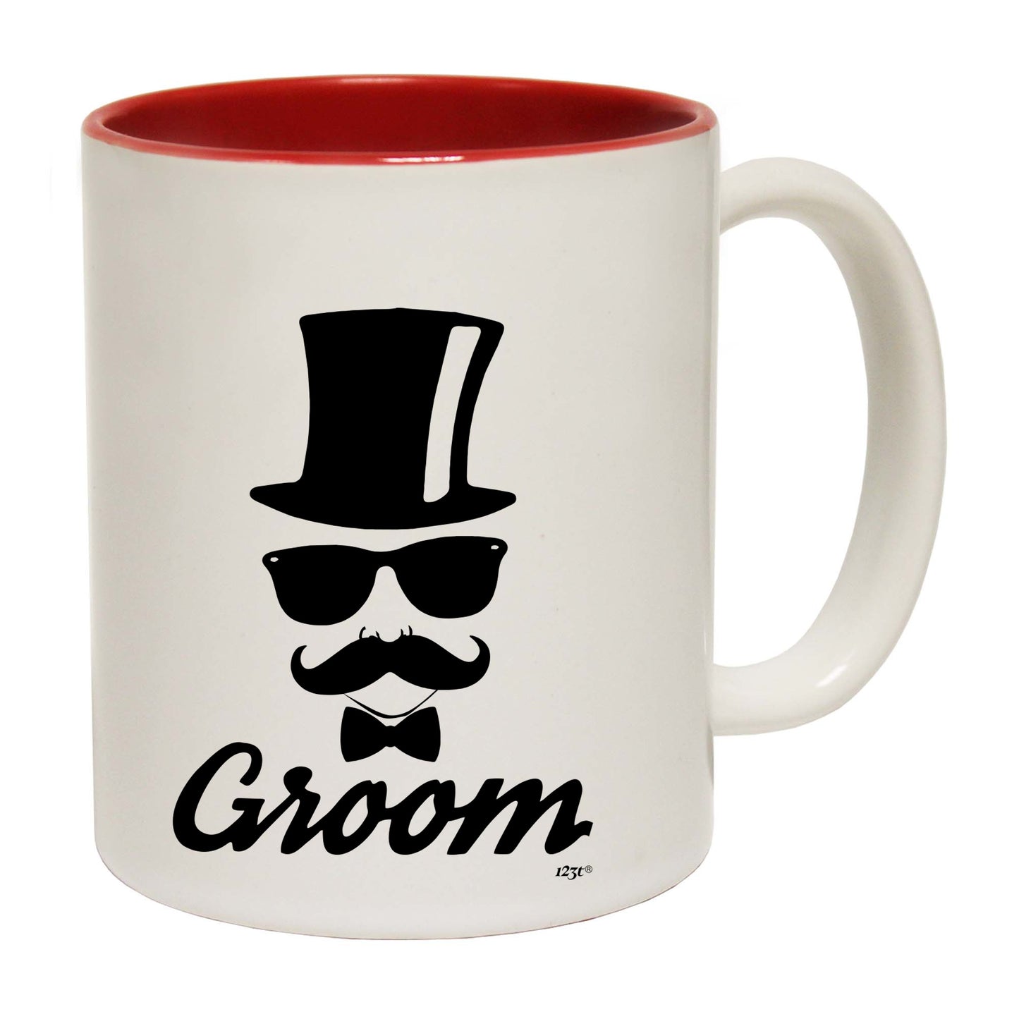 Groom Glasses Moustache Married - Funny Coffee Mug