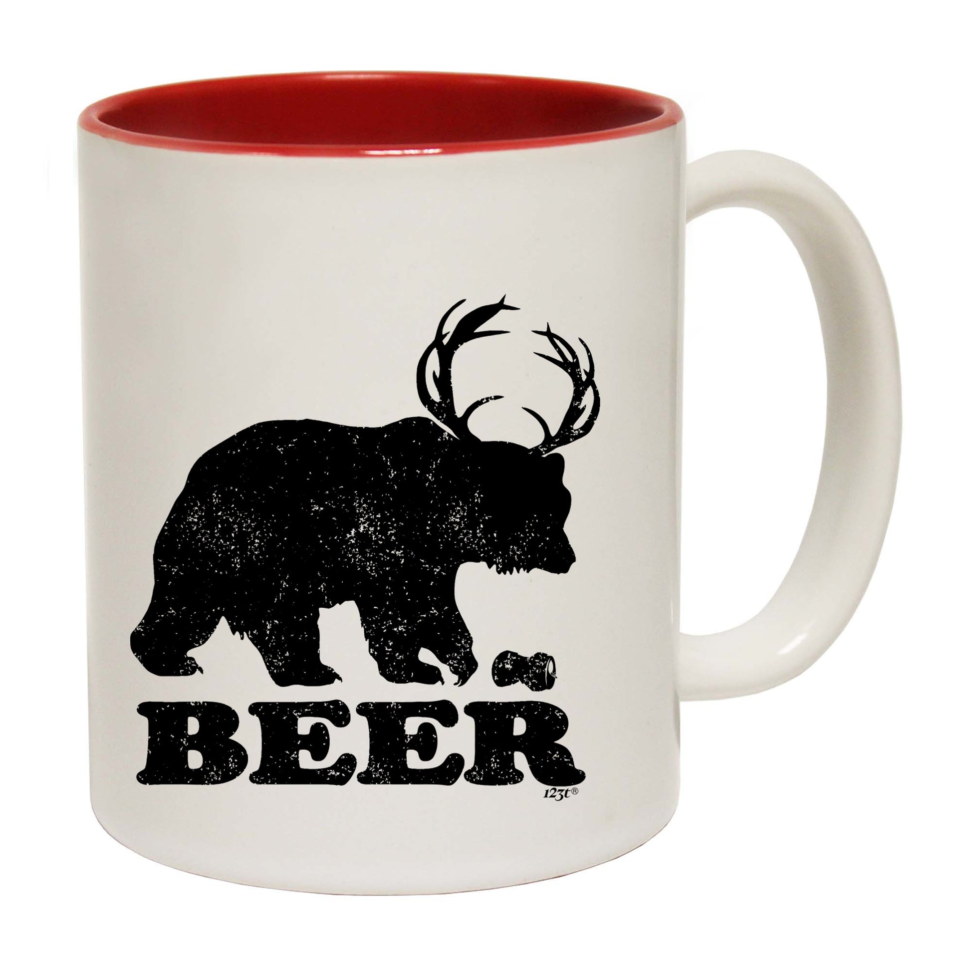 Beer Bear Deer - Funny Coffee Mug