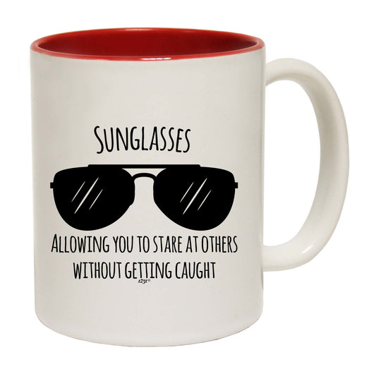Sunglasses Allowing You To Stare At Others - Funny Coffee Mug