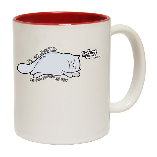 Im Not Sleeping Cat - Funny Coffee Mug