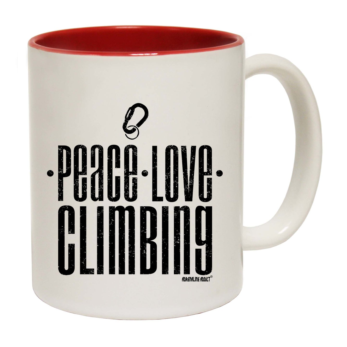 Aa Peace Love Climbing - Funny Coffee Mug