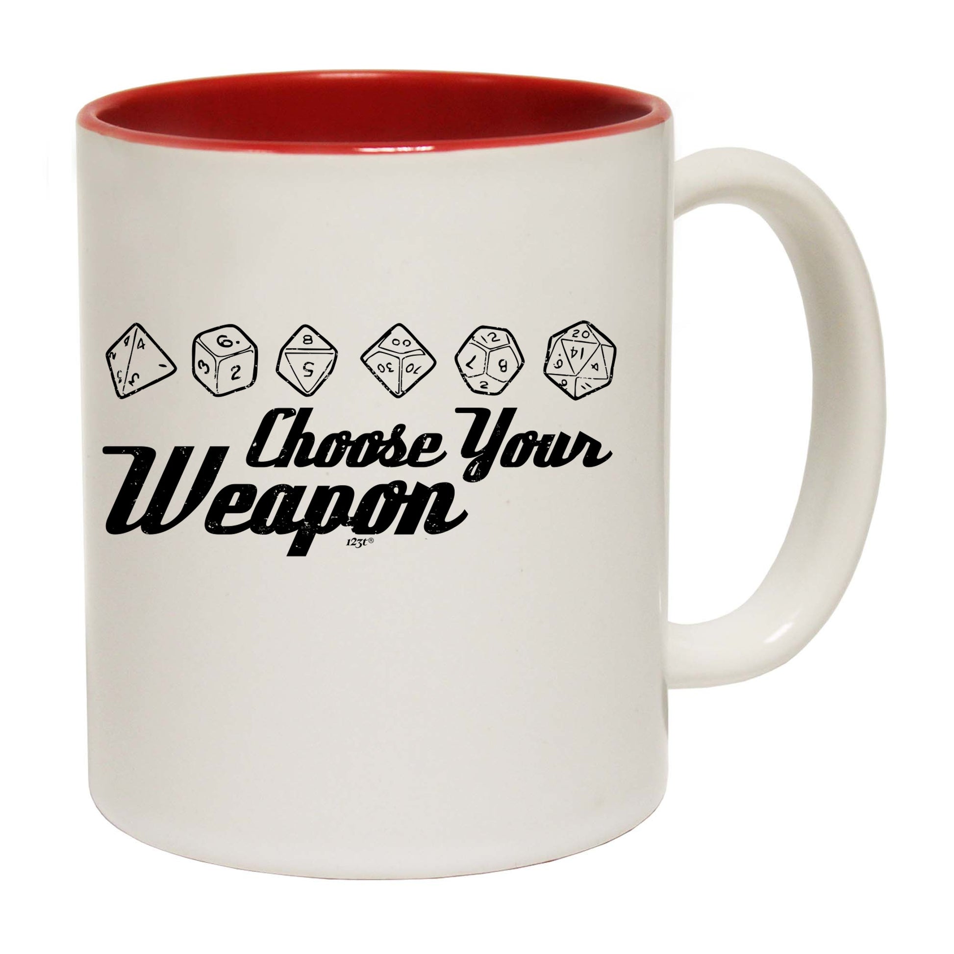 Dice Choose Your Weapon - Funny Coffee Mug