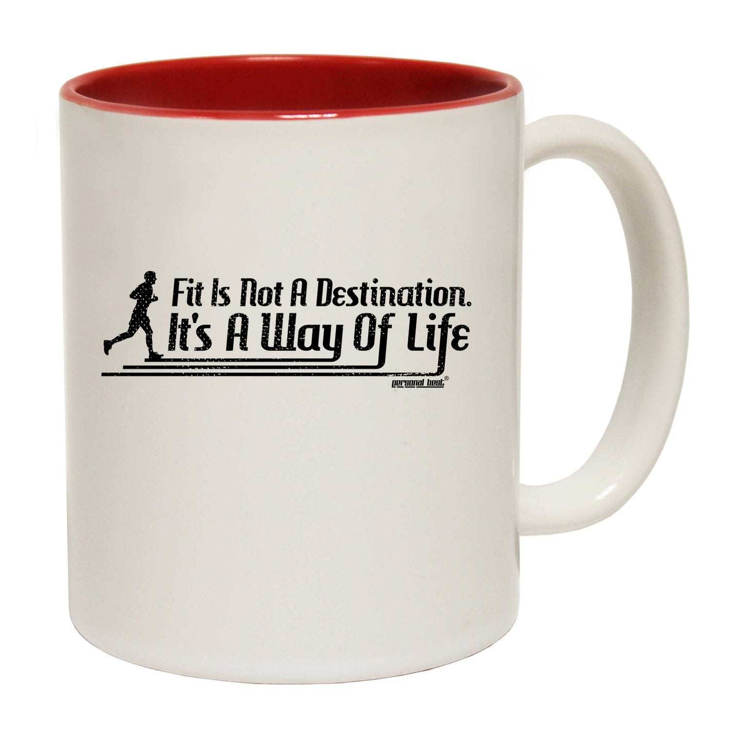 Pb Fit Not A Destination Way Of Life - Funny Coffee Mug