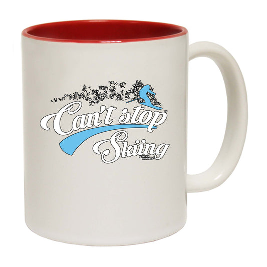 Pm Cant Stop Skiing - Funny Coffee Mug