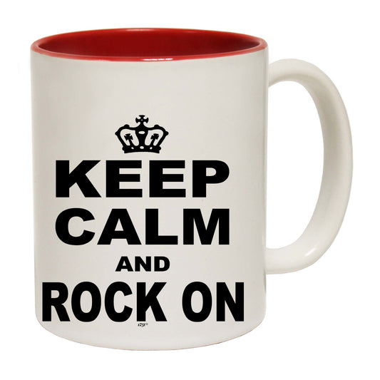 Keep Calm And Rock On - Funny Coffee Mug