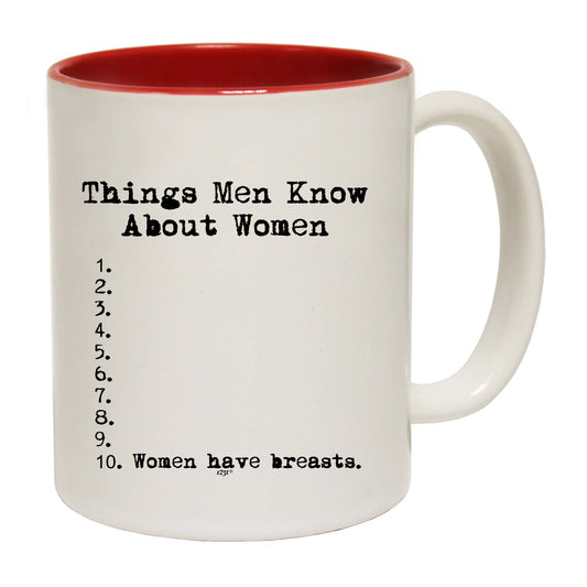 Things Men Know About Women - Funny Coffee Mug
