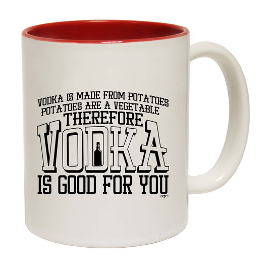 Vodka Is Made From Potatoes - Funny Coffee Mug