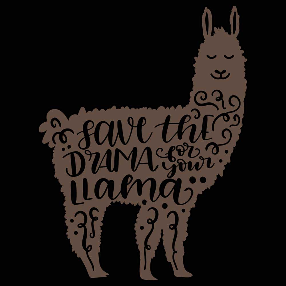 Save The Drama Llama - Mens 123t Funny T-Shirt Tshirts