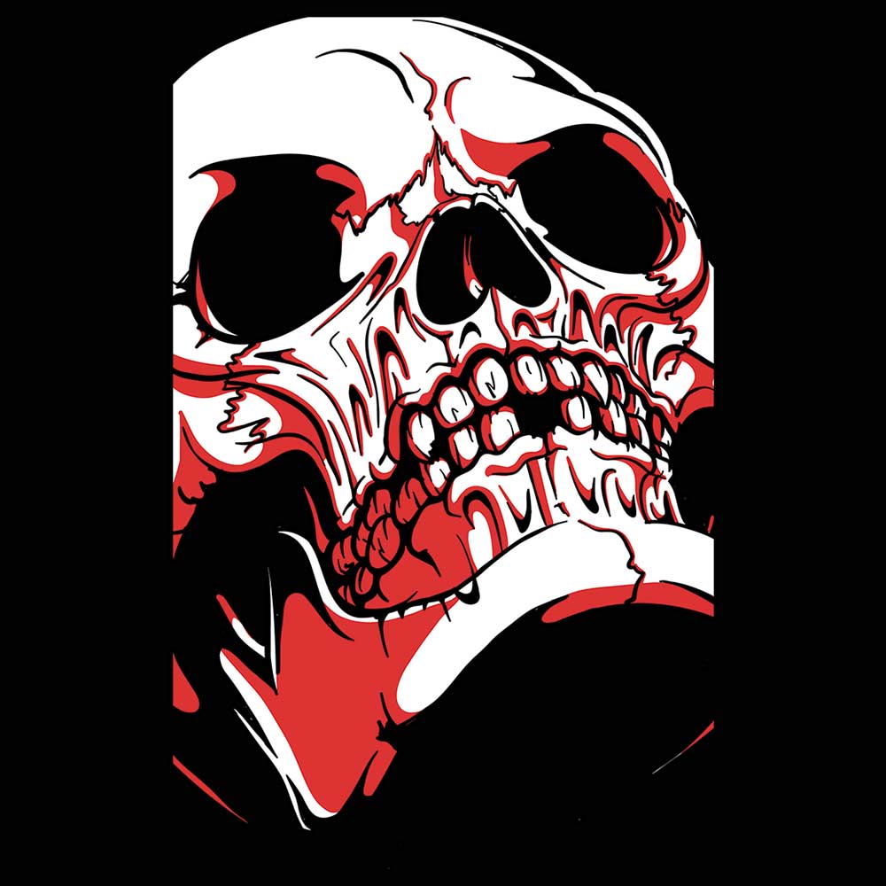 Skull Red Fashion - Mens 123t Funny T-Shirt Tshirts