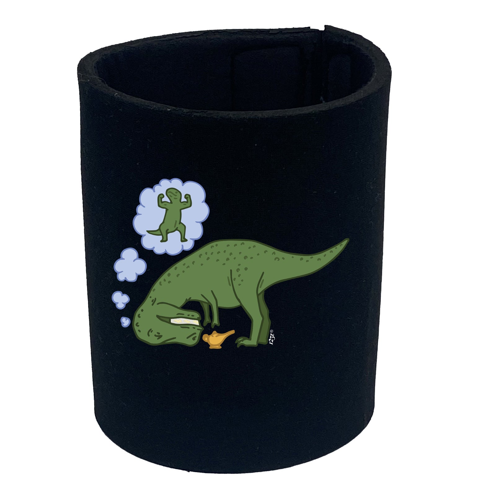 Dinosaur Wish Lamp - Funny Stubby Holder