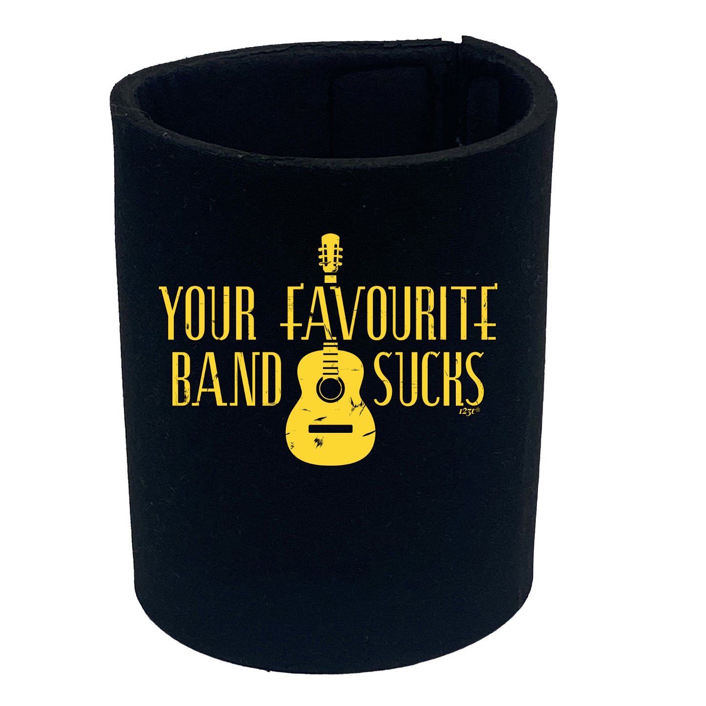 Your Favourite Band Sucks Music - Funny Stubby Holder