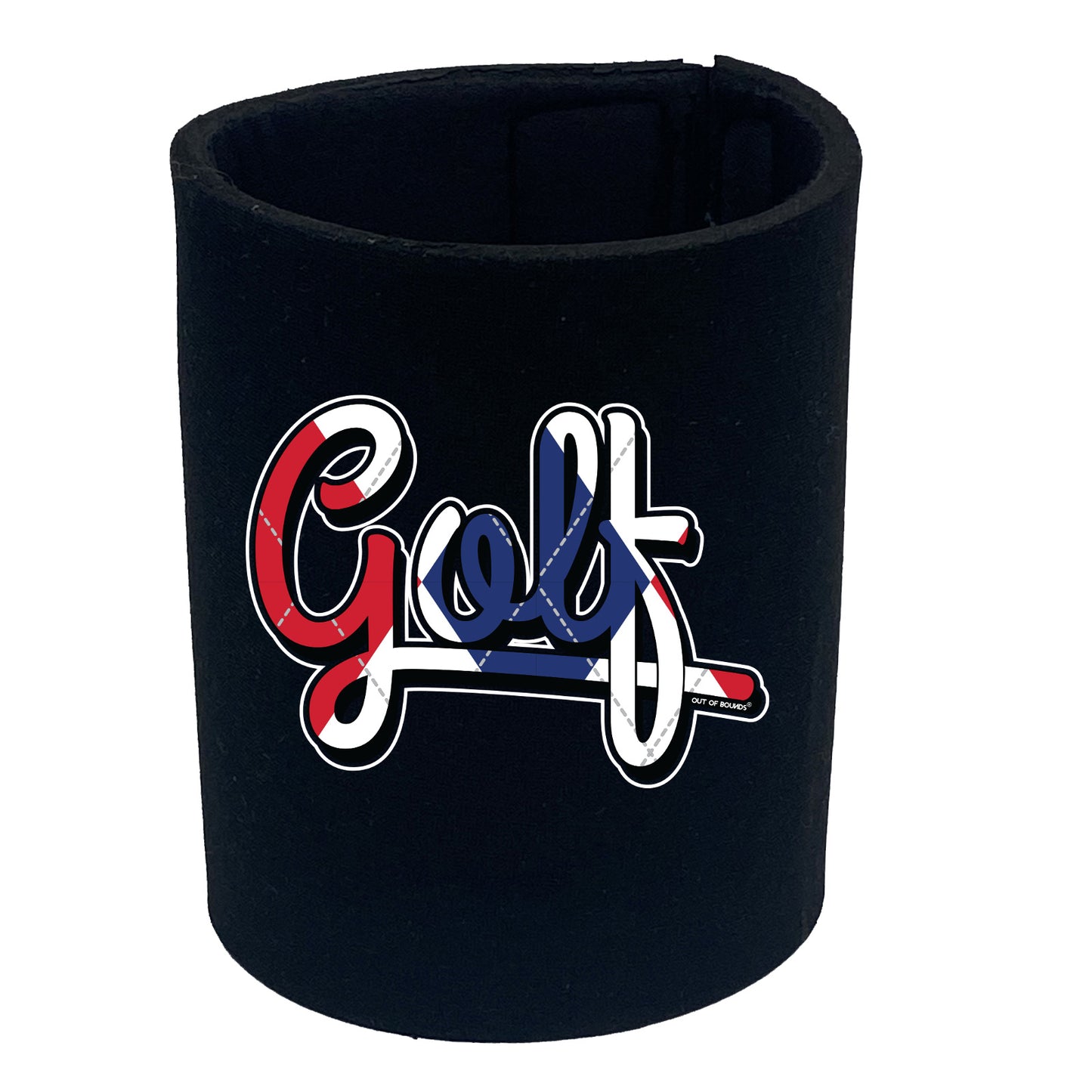 Oob Golf Argyle Pattern - Funny Stubby Holder