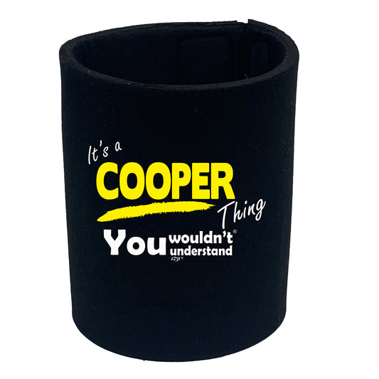 Cooper V1 Surname Thing - Funny Stubby Holder