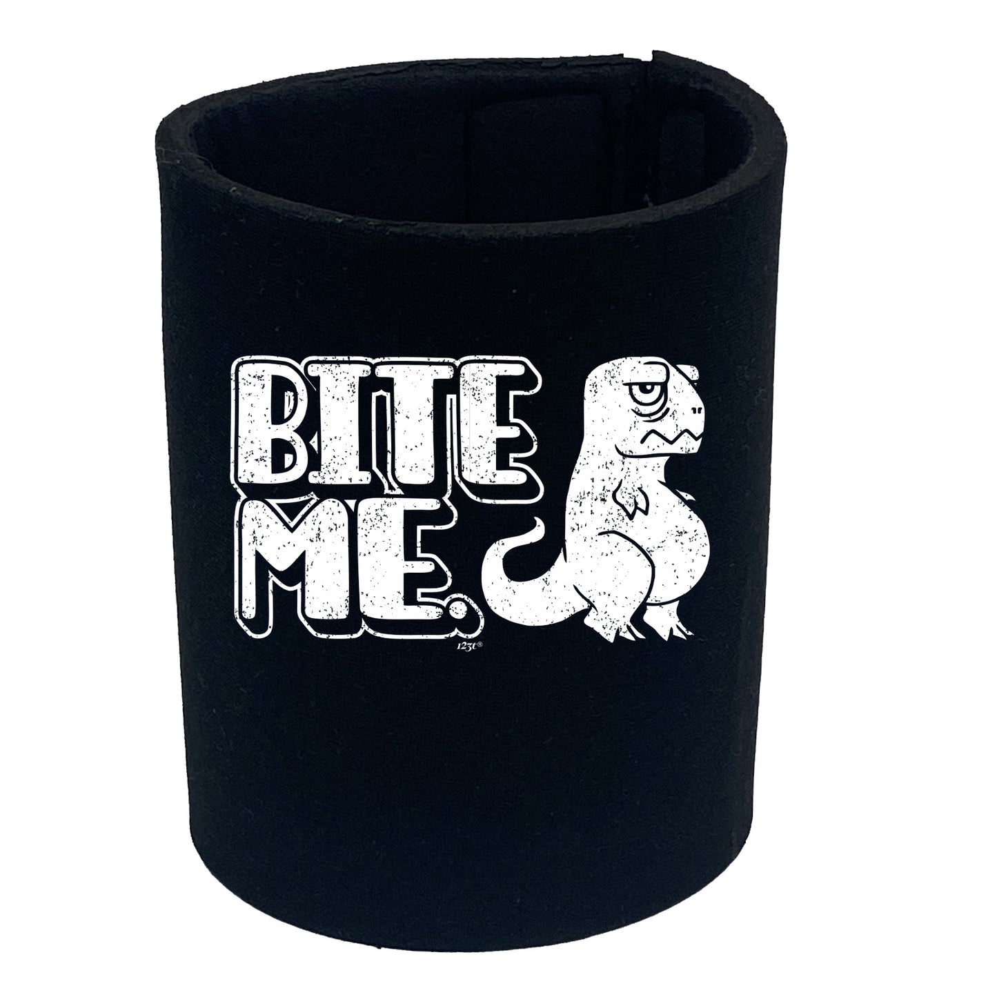 Bite Me Dinosaur - Funny Stubby Holder