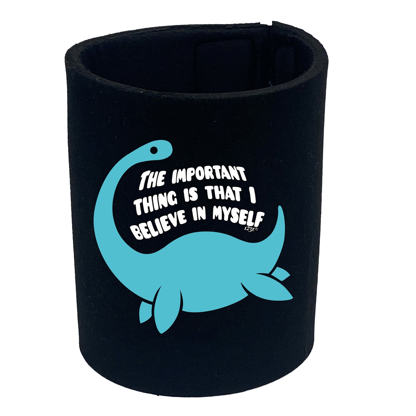 Believe In Myself Dinosaur - Funny Stubby Holder