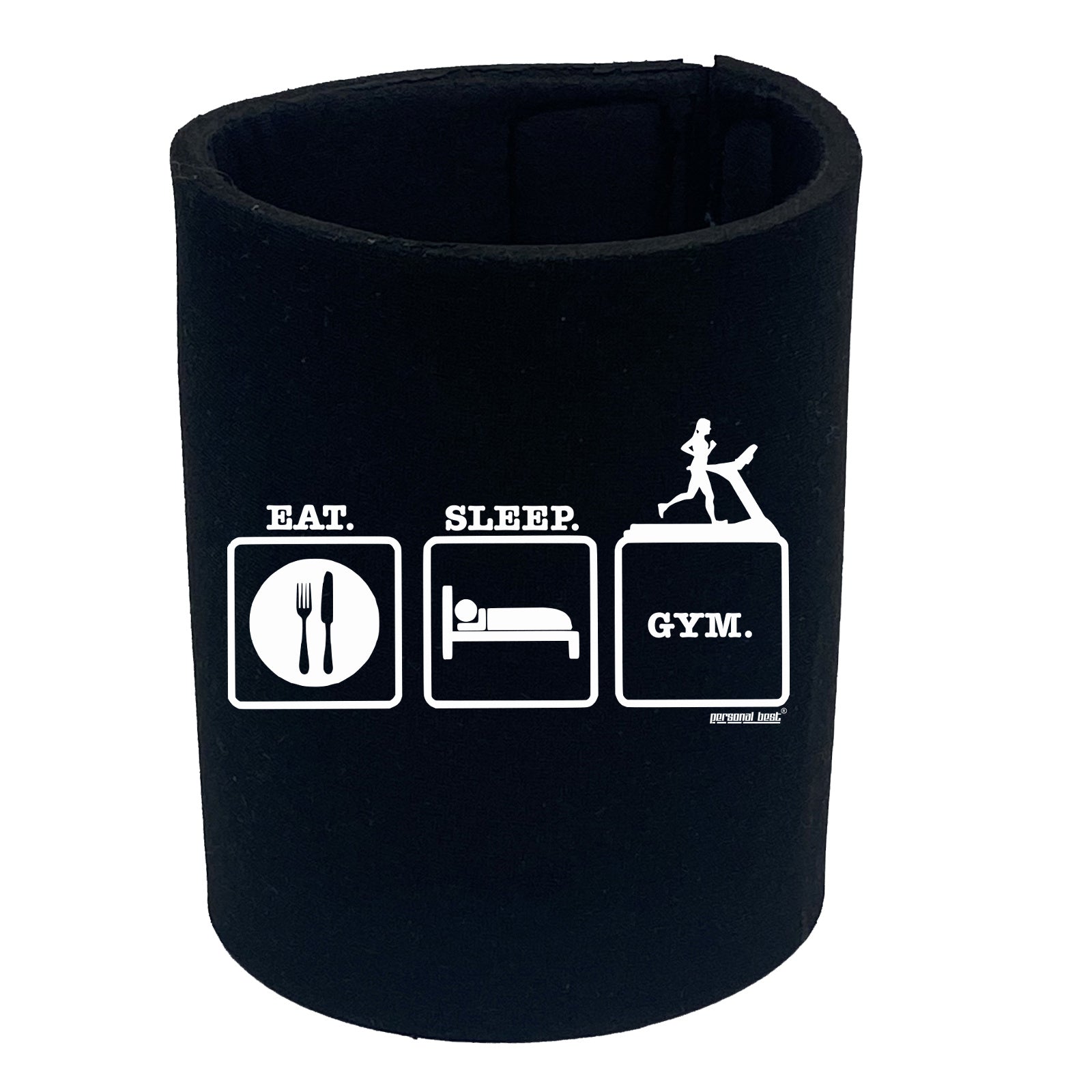 Pb Eat Sleep Gym - Funny Stubby Holder