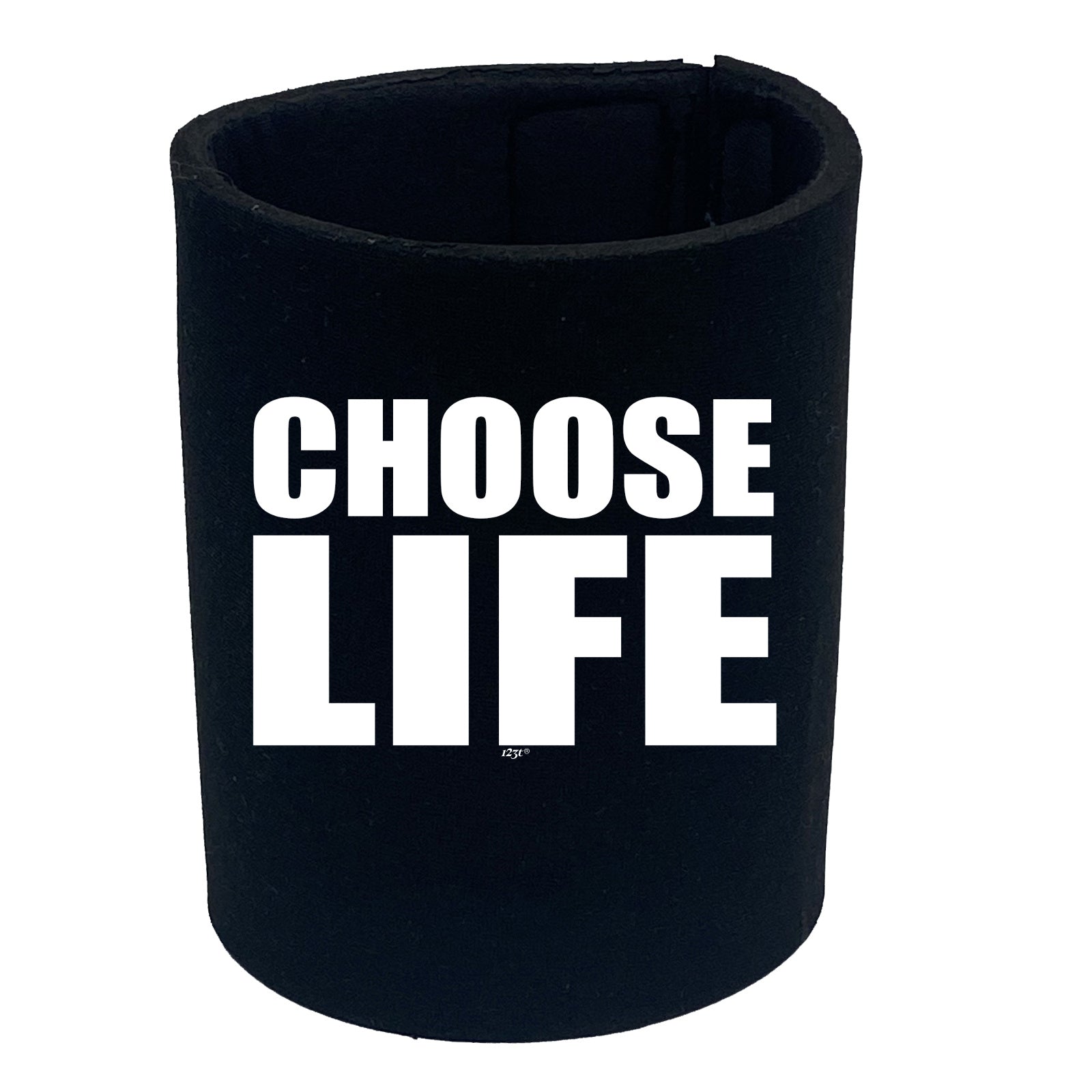 Choose Life White - Funny Stubby Holder