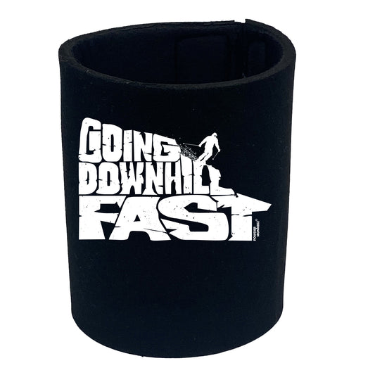 Pm Going Downhill Fast Ski - Funny Stubby Holder