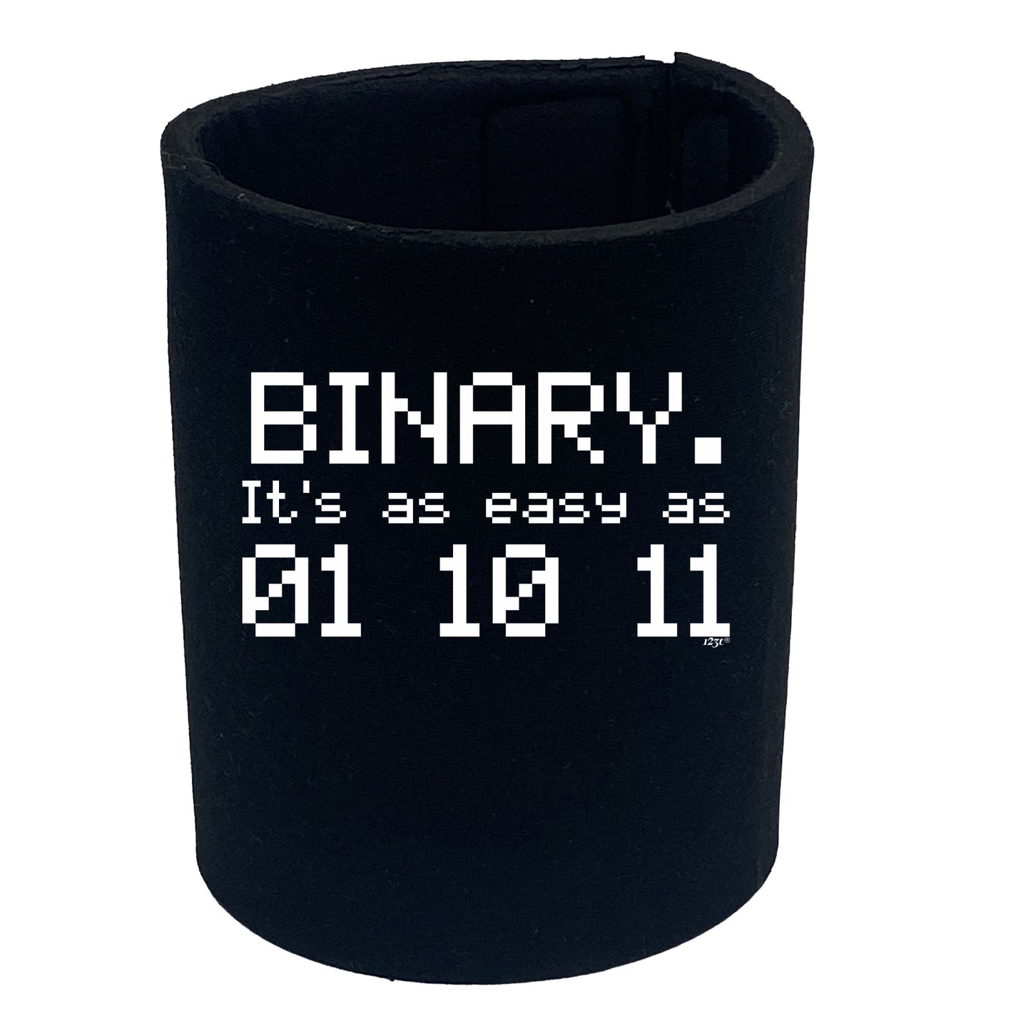 Binary Its As Easy As 01 10 11 - Funny Stubby Holder