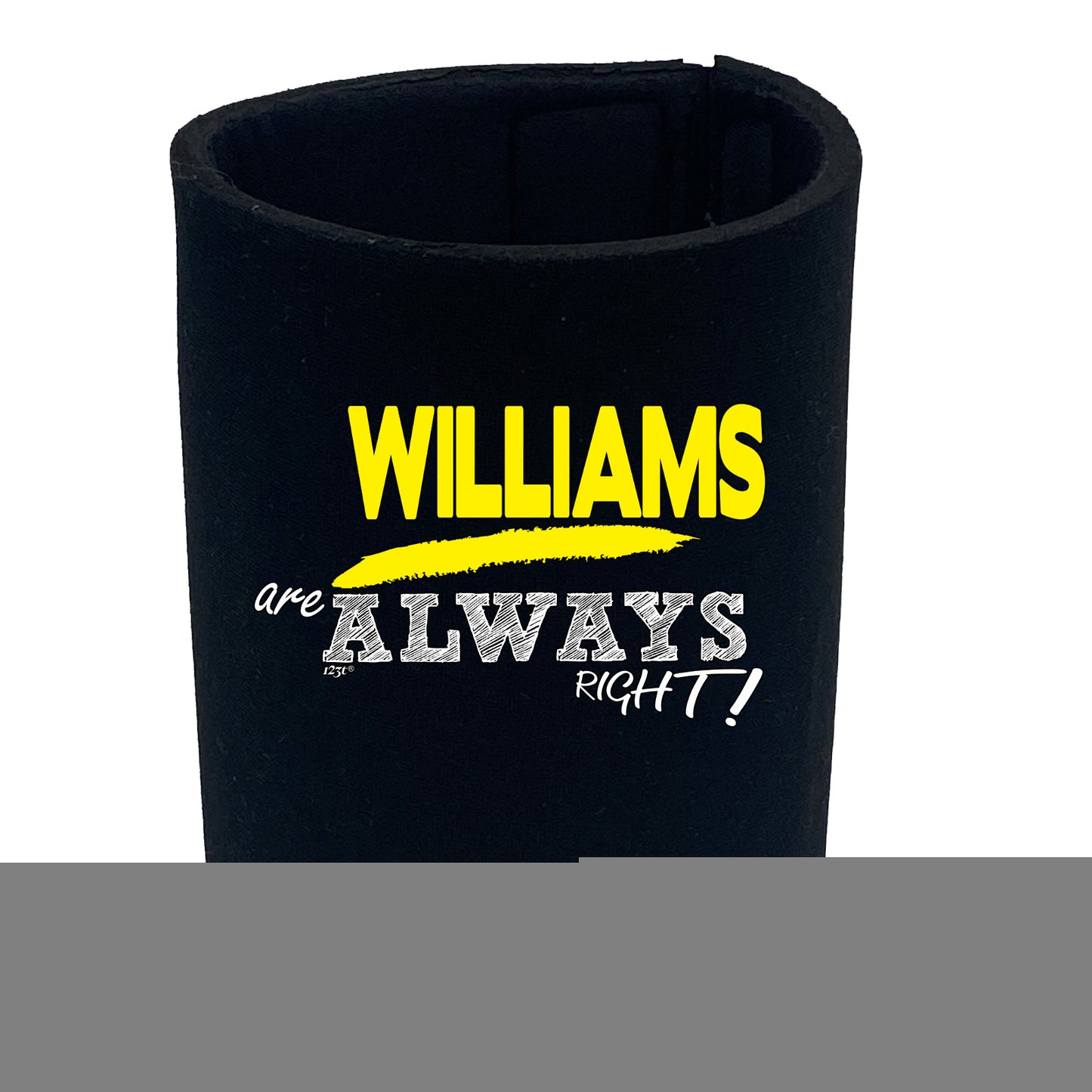 Williams Always Right - Funny Stubby Holder