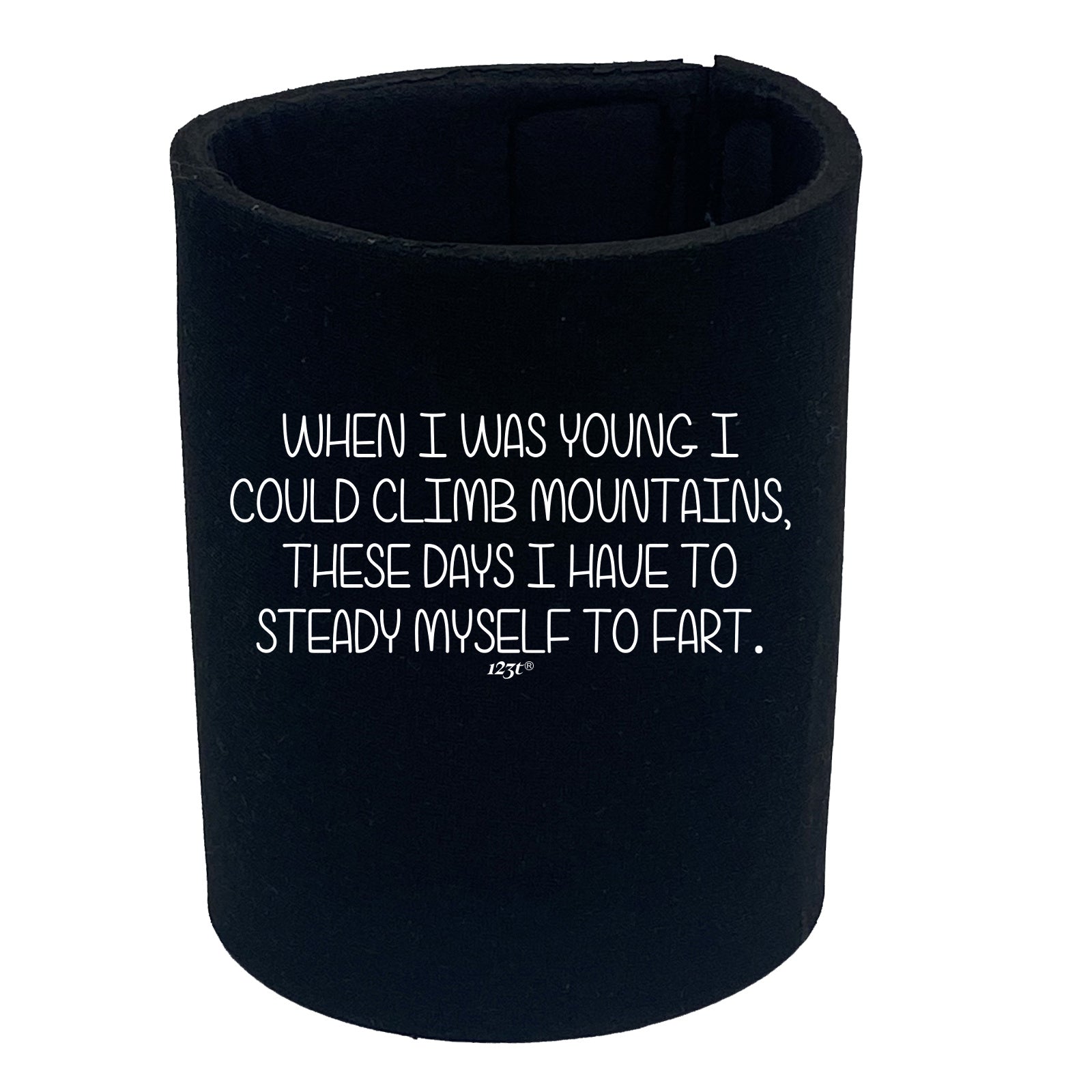 When I Was Young Mountains - Funny Stubby Holder