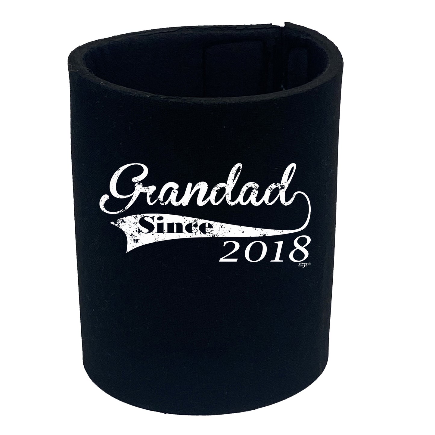 Grandad Since 2018 - Funny Stubby Holder