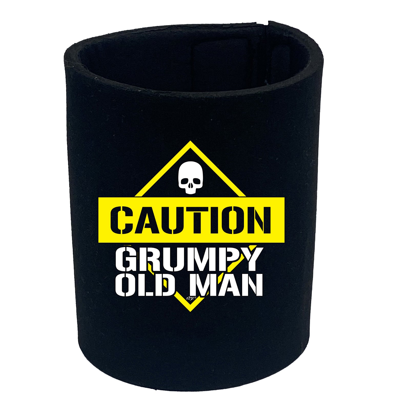 Caution Grumpy Old Man - Funny Stubby Holder