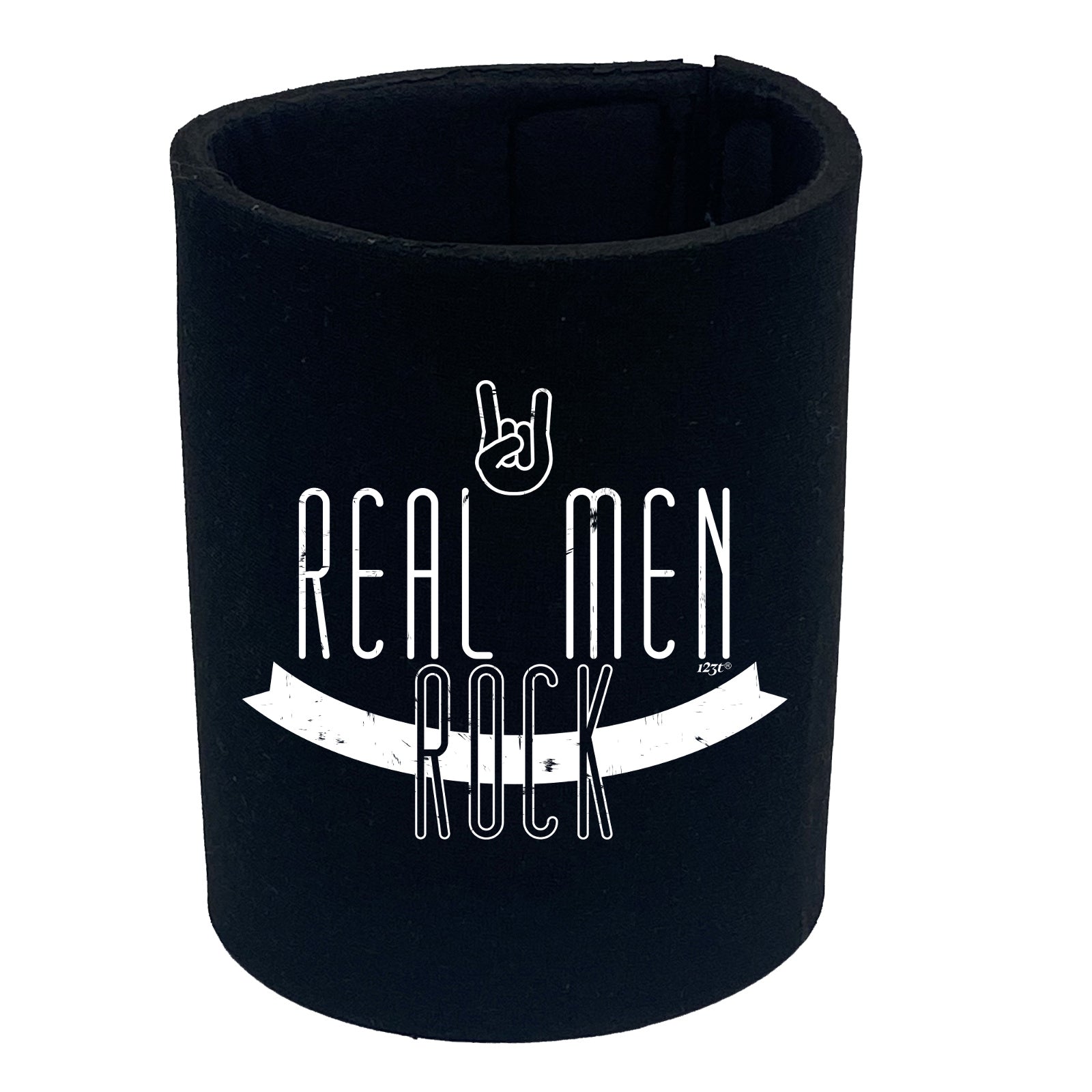 Real Men Rock - Funny Stubby Holder
