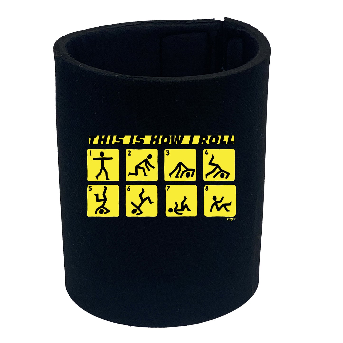 This Is How Roll Stickmen - Funny Stubby Holder